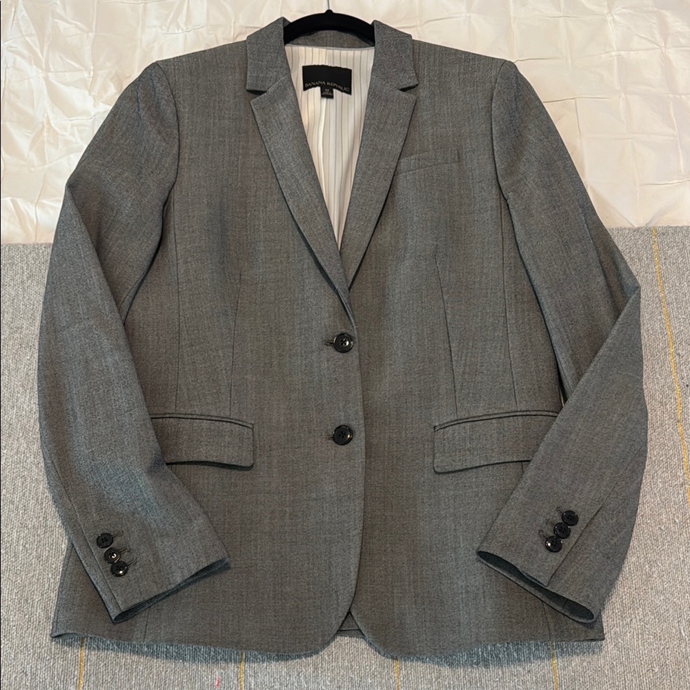 Banana Republic Gray Wool Blazer